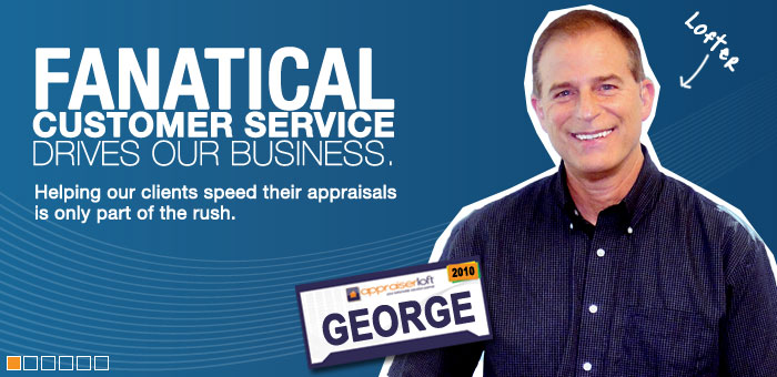 Fanatical Customer Service drives our business. Helping our clients speed their appraisals is only part of the rush.